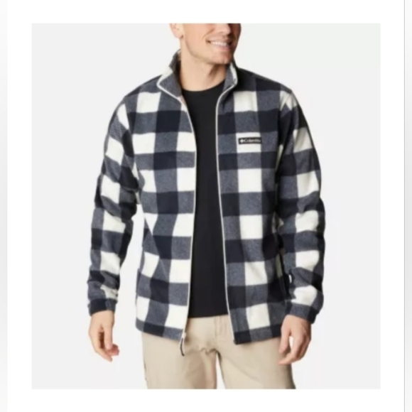 Columbia Other - Columbia Men's Steens Mountain Printed Fleece Jacket, Size XL, Chalk Check Print